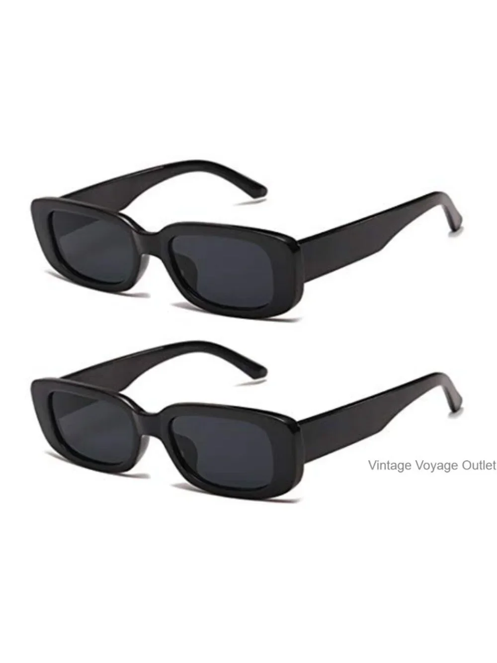 Retro Rectangle Sunglasses Women UV Protection Fashion Shades